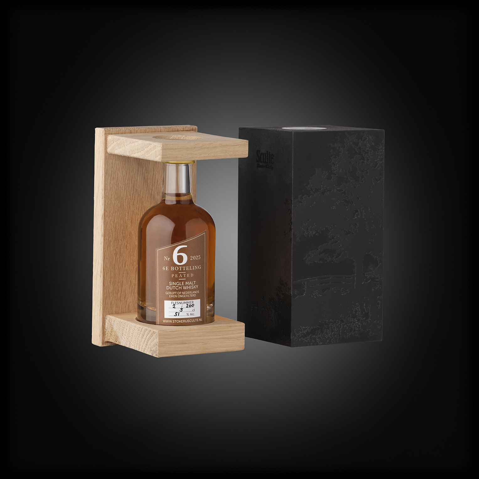 Sculte Twentse Whisky Peated 6 miniatuur - Afbeelding 3